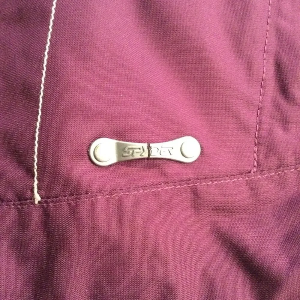 Spyder embroidered Purple Winter Jacket 12
